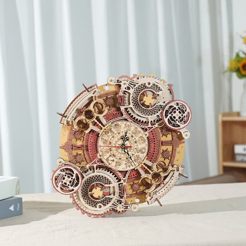 Mechanical clock model on a surface with a neutral background
