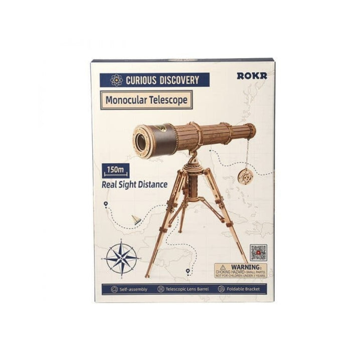 Box of ROKR Curious Discovery Monocular Telescope on a white background